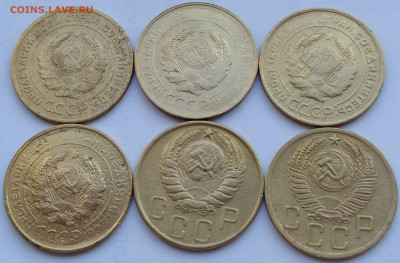 5 коп 1928-30(2)-31-46-52гг. до 18.12.20. 22-00 Мск - 5 коп 1928-52гг. - 6шт (2)