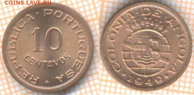 Ангола 10 сентаво 1949 г., до 15.12.2020 г. 22.00 по Москве - Ангола 10 сентаво 1949 2134
