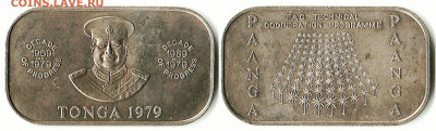 Королевство Тонга - Тонга 1 паанга 1979 KM-60 MS60-2,5 MS63-5,5 MS65-8,5 425
