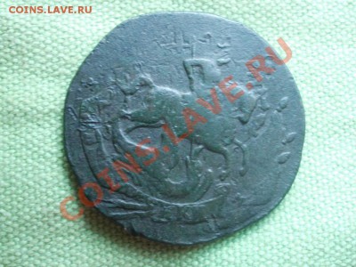 Перечекан из 4 Копеек. 2 Копейки 1788 ММ - P9284837