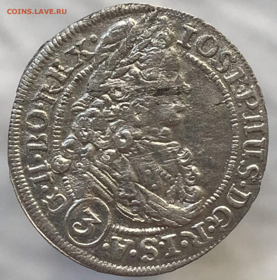 3 крейцера 1705 год (CB), Иосиф I. Австрия 13.12.2020 до 22:00 МСК. - 2 - 5aDI663RNTk
