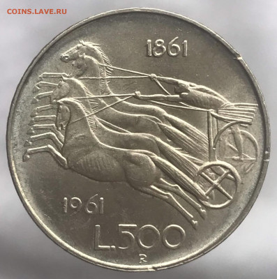 500 лир 1961 года 