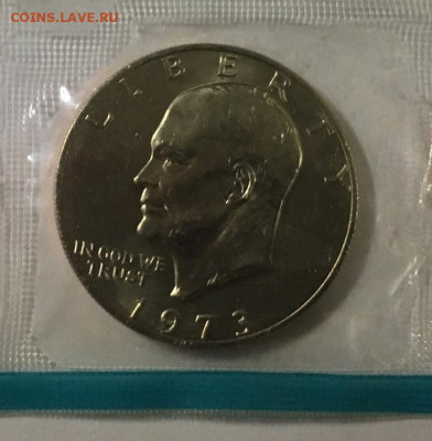 США 1$ 1973г "Эйзенхауэр, серебряный доллар" - 2-73