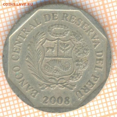 Перу 1 соль 2008 г., до 17.12.2020 г. 22.00 по Москве - Перу 1 соль 2008 2277а