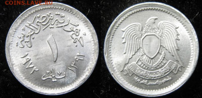 Египет 1 миллим 1972-1392 до 19-12-20 в 22:00 - Египет 1 миллим  1972     150--1986