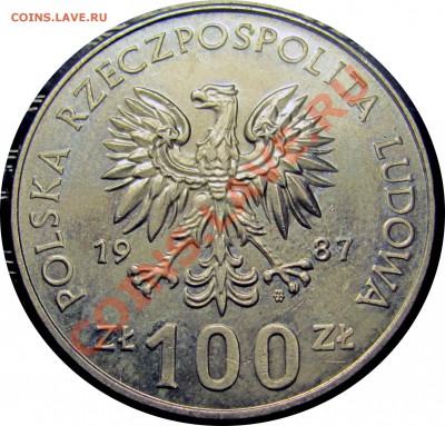 D16 Польша 100 зл. 1987 Казимир III Великий до 04.10 в 22°° - D16 100 1987_2