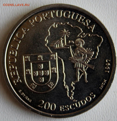С РУБ. ПОРТУГАЛИЯ 200 эскудо 1997г.Апостол Бразилии до 21.12 - IMG_8649.JPG