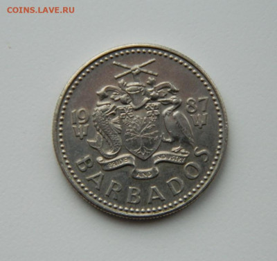 Барбадос 25 центов 1987 г. до 21.12.20 - DSCN4380.JPG
