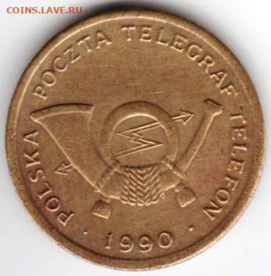 Телефонный жетон 1990 г. Польша до 22.12.20 г. в 23.00 - 018