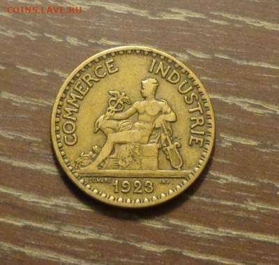 ФРАНЦИЯ - 2 фр. Торговой палаты до 22.12, 22.00 - Франция 2 фр 1923 торговой палаты-1