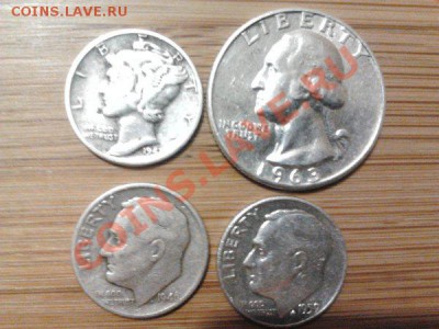 Монеты из серебра (пополняемая). - 16 сша.