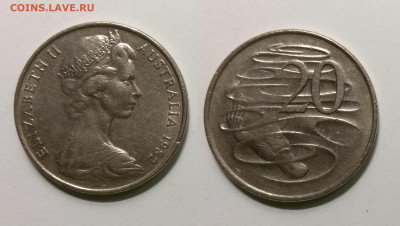 Австралия 20 центов 1967 г тип 1 - 19.12 22:00 мск - IMG_20201114_180423
