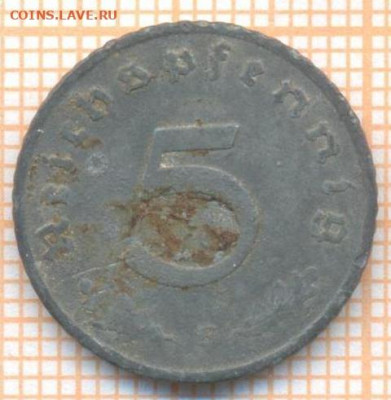 Германия 5 пф 1940F г., до 22.12.2020 г. 22.00 по Москве - Германия 5 пф 1940 2491