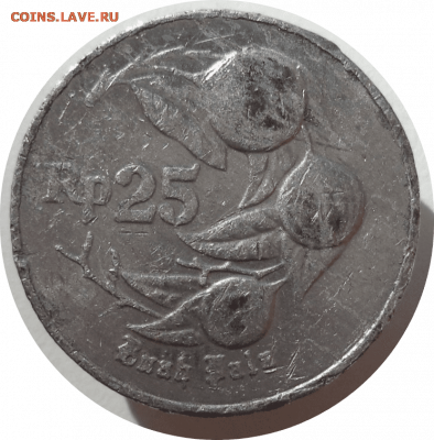 25 рупий 1994 г. ИНДОНЕЗИЯ до 18.12.20 в 22:00 МСК - Rounded_20201217_195041