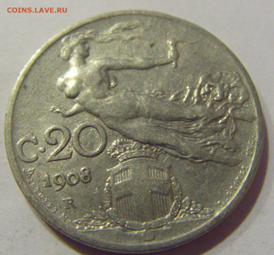 20 чентезимо 1908 Италия №2 23.12.2020 22:00 МСК - CIMG7571.JPG