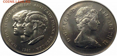 Крона Шайба Великобритания 25 пенсов 1981 Свадьба Дианы - krona_shajba_velikobritanija_25_pensov_1981_svadba_princa_charlza_i_ledi_diany