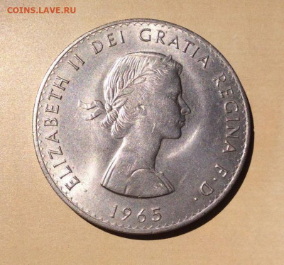 Крона Шайба Великобритания 5 шиллингов 1965 Черчилль - krona_shajba_velikobritanija_5_shillingov_1965_cherchill (1)