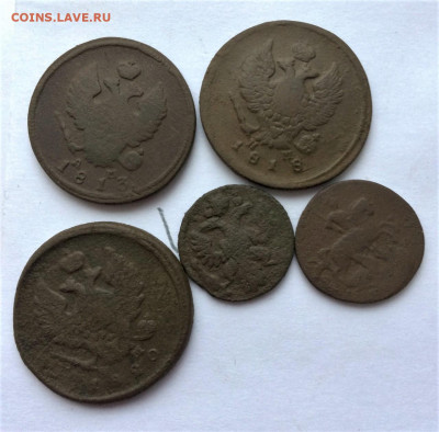 2 коп 1813,18,20 полушка 1736, денга 1757 (44) 22.12 - EWWzTtvnfb0