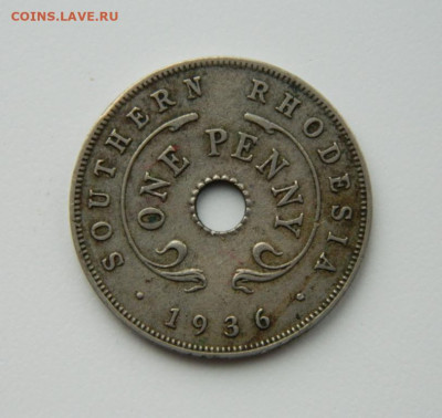 Британская Южная Родезия 1 пенни 1936 г. до 24.12.20 - DSCN4428.JPG