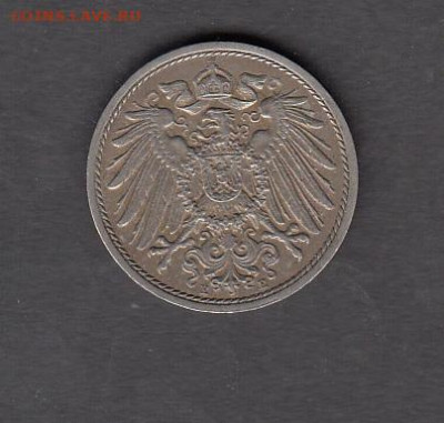 Германия 1914 10 пфеннигов до 23 12 - 173а