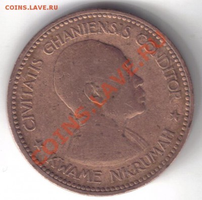 Гана 1 пенни 1958 до 1.10 21.00мск - Гана 1 пенни 1958-2