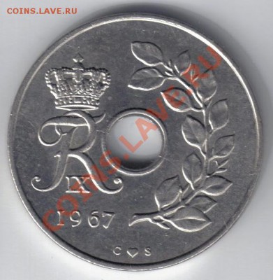 Дания 25 эре 1967 до 1.10 21.00мск - Дания 25 эре 1967-2