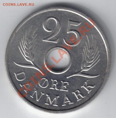 Дания 25 эре 1967 до 1.10 21.00мск - Дания 25 эре 1967-1