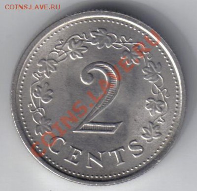 Мальта 2 цента 1977 до 1.10 21.00мск - Мальта 2 цента 1977-2