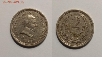 Уругвай 2 сентесимо 1953 г Хосе Артигас - 23.12 22:00 мск - IMG_20201031_175528