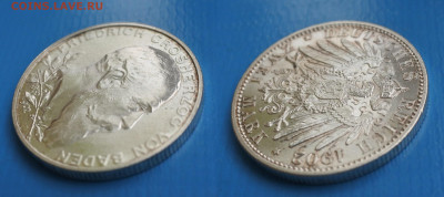Баден 2 марки 1902г до 23.12.2020 22-00 мск - германия11 - копия