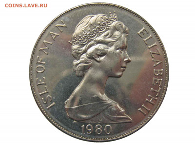 Шайба Остров Мэн 1 крона 1980 Олимпийские Игры Москва футбол - 1krona1980olimp1-1750x1300