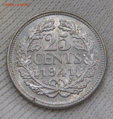 Нидерланды 25 центов 1941 до 24.12 - IMG_3759.JPG