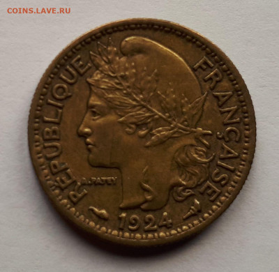 Французский Камерун - 50 сантимов 1924 г. Сохран! - 5