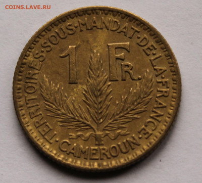 Французский Камерун - 1 франк 1925 г. Сохран! - 1