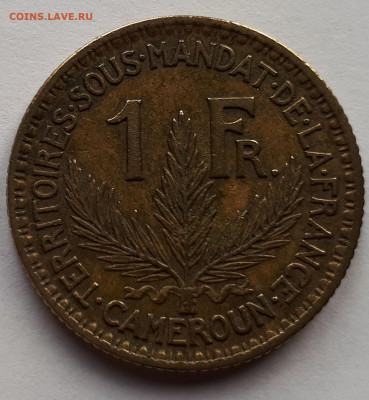 Французский Камерун - 1 франк 1926 г. - 3