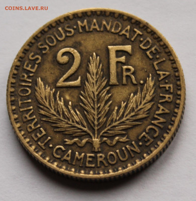 Французский Камерун - 2 франка 1924 г. - 5