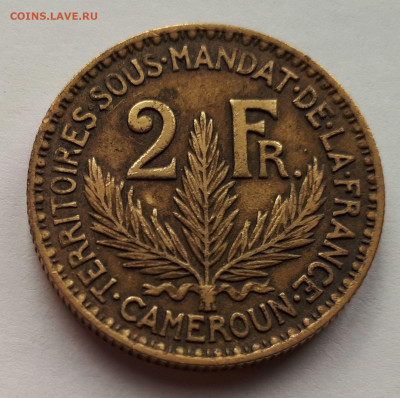 Французский Камерун - 2 франка 1924 г. - 4