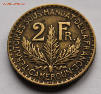 Французский Камерун - 2 франка 1924 г. - 3