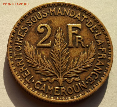 Французский Камерун - 2 франка 1924 г. - 2