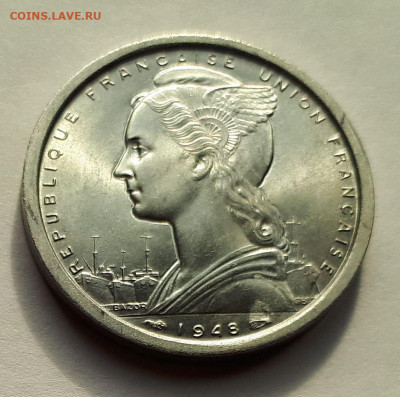 Французский Камерун - 2 франка 1948 г. UNC - 8