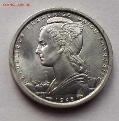 Французский Камерун - 2 франка 1948 г. UNC - 6