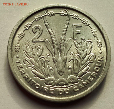 Французский Камерун - 2 франка 1948 г. UNC - 2