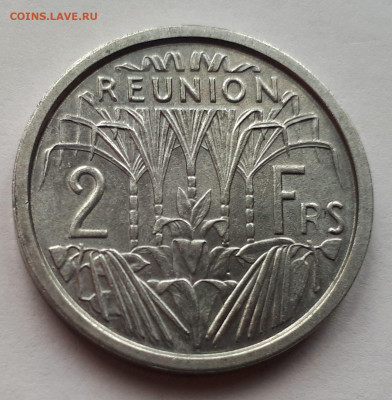 Реюньон Французский 2 франка 1948. Тираж - 2 000 000 - 4