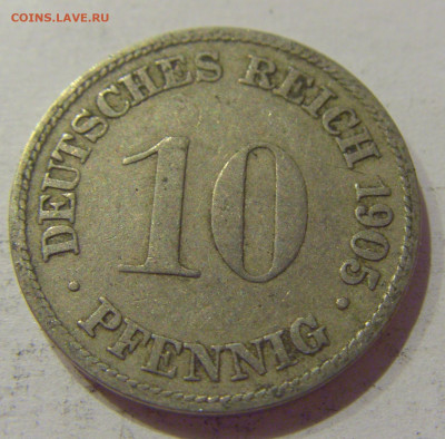 10 пфеннигов 1905 D Германия №1 26.12.2020 22:00 МСК - CIMG1418.JPG