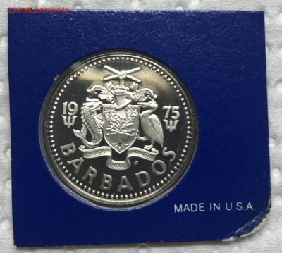 25 центов 1975 Барбадос Пруф до 21.30 МСК 24.12.20 - IMG_3293