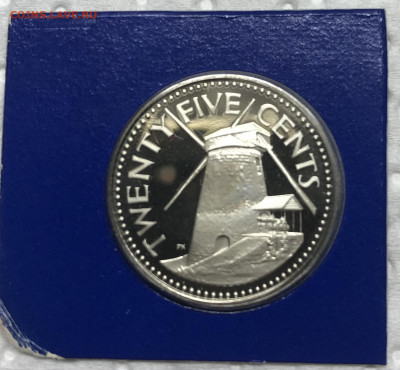 25 центов 1975 Барбадос Пруф до 21.30 МСК 24.12.20 - IMG_3292
