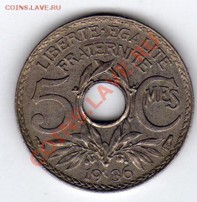 ФРАНЦИЯ 5 САНТИМОВ 1936 ДО 03.10.11 В 22.00МСК (506) - img105
