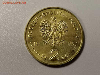 Польша 2 злотых 1998г -Адам Мицкевич, до 29.12 - Я Польша Мицкевич-2