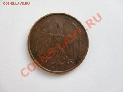 4 пфеннига. 1932 A. Германия. 3 Рейх. - 4 пф 1932А - 2