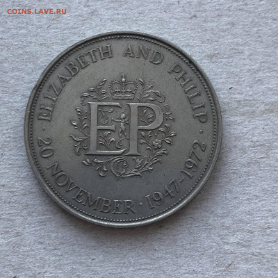 Великобритания  25 пенсов 1972, до 25.12. - bgAFpeFintk